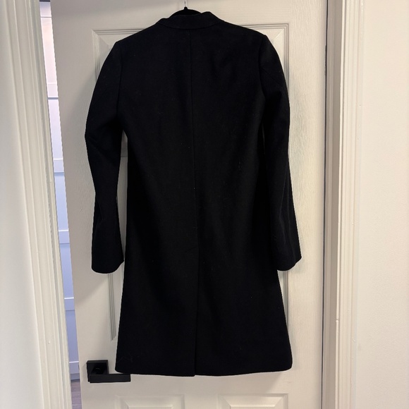 HUGO BOSS MAGRETE BLACK WOOL BLEND COAT - Size 2 - Picture 2 of 2